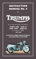 TRIUMPH 1957-1963 UNIT-CONSTRUCTION 350cc & 500cc TWINS - FACTORY MANUAL No.4 UP TO ENGINE No.H29733