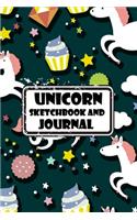 Unicorn Sketchbook and Journal: Unicorn Journal for Boys Girls Kids Women Teens! With Lined and Blank Pages, Perfect for Journal, Doodling, Sketching and Notes to Unleash Creativit