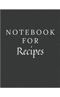 Notebook For Recipes