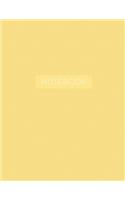 Notebook (Journal, Notebook, Diary): Yellow And White Striped, 8.5 x 11 (Empty Journals To Write In)