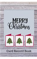 Christmas Card Record Book