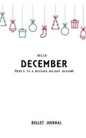 Bullet Journal "here's to a blessed holiday season!": Bullet Journal /Notebook/Journal Gift 120 page, Lined, 6x9 (15.2 x 22.9 cm)