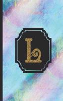 Letter L Monogram Notebook