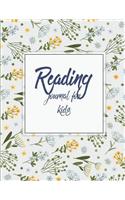 Reading journal for kids: Book Reading Planner, Reading Log Book, Portable Book Reading Report, Summer Reading Journal 120 pages 8.5 x 11"