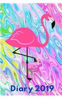 Diary 2019: A5 Flamingo 2019 Diary Week to View, Planner Notebook, Planner Journal, Planner A5, 6 X 9 Inches, Flamingo Gifts, Flamingo Stationery(7 Planners and Organizers for Women 2019)
