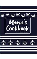 Nana's Cookbook Nautical Navy Edition