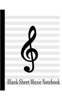 Blank Sheet Music Notebook