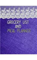 Grocery List and Meal Planner: Plan Your Meals and Food Shopping List 52 Week Journal Notebook