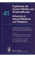 Ergebnisse Der Inneren Medizin Und Kinderheilkunde. Neue Folge / Advances in Internal Medicine and Pediatrics 41