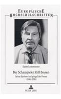 Der Schauspieler Rolf Boysen