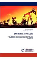 Business as Usual?