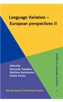 Language Variation - European perspectives II