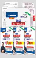 CBSE Class 12 Chemistry | Physics | Mathematics (Science Stream Combo) Hi-Score Sample paper with 9+1 Most Probable SQPs, Board-style Question and Answer Booklets for 2025 Board Exams by Bharat Panchal (2024-25)