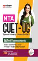 Arihant Study Guide for NTA CUET-UG 2025 Section II Domain (Humanities) | Quick revision notes, 2000+ exam pattern MCQs, latest solved papers, practice sets