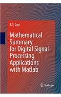 Mathematical Summary for Digital Signal Processing Applications with MATLAB