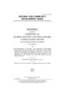 Housing and community development needs