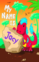 My Name is Jacy: 2 Workbooks in 1! Personalized Primary Name and Letter Tracing Book for Kids Learning How to Write Their First Name and the Alphabet with Cute Dinos