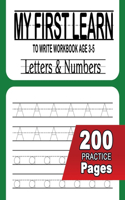 My first learn to write workbook age 3-5