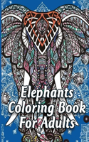 Elephants Coloring Book For Adults