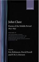 John Clare: Poems of the Middle Period, 1822-1837