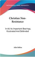 Christian Non-Resistance