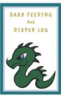 Baby Feeding And Diaper Log: Track over 3 months worth of feeding, diapers