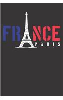 Paris Eiffel Tower France Gift Notebook