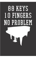 Piano Notebook: Piano Music Teacher Student School 6x9 Dot Grid Dotted 120 Pages for School College