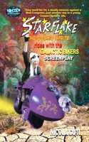 Starflake rides with the Galactic Bikers