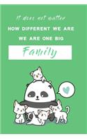It does not matter how different we are we are one big family