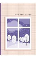 Graph Paper Designs: 2:3 Ratio Design Blank Knitter's Journal Graph Paper Notebook on Your Design Knitting Charts for Creative New Patterns Composition Notebook Snow Vio