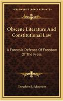 Obscene Literature and Constitutional Law
