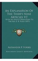 An Explanation Of The Thirty-Nine Articles V2