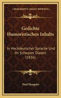 Gedichte Humoristischen Inhalts