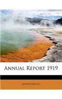 Annual Report 1919: (English)