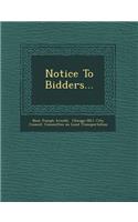 Notice to Bidders...