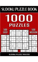 Sudoku Puzzle Book 1,000 Puzzles, 500 Easy and 500 Medium