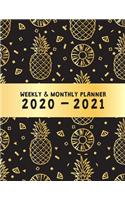 Weekly & Monthly Planner 2020 - 2021: Big Custom Planners For Keeping Busy After Retirement (Agenda & Appointment Calendar); Two Year Organizer Book (2020-2021) Customized with Dot Grid 