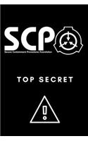 SCP Foundation - Top Secret Notebook - College-ruled notebook for scp foundation fans - 6x9 inches - 120 pages