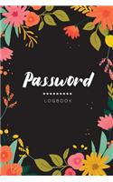 Password Logbook: Floral Colorful Cover - Personal Internet Address and ID Password Organizer Journal Keeper Book with Tabs - Safety Online Social Media - Passkey Rec(4 Safe Hiding Internet Password Book)