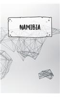 Namibia: Dotted Travel Diary Notebook or Journey Dotted Grid Journal - Holiday Trip Pocketbook for Men and Women with Dots