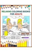 relaxing coloring books for adults large print