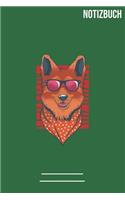 Notizbuch Gepunktet Schäferhund mit Sonnenbrille: A5 Notebook - 111 Seiten - Extra Kalender 2020 - Einzigartig - Dotgrid - Dotted - Punktraster - Geschenk - Geschenkidee