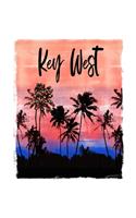 Key West: Florida Christmas Notebook With Lined College Ruled Paper For Taking Notes. Stylish Tropical Travel Journal Diary 8.5 x 11 Inch Soft Cover. For Home