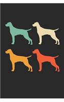 Vizsla Notebook - Retro Vizsla Journal - Vintage Vizsla Diary