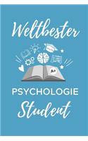 Weltbester Psychologie Student: A5 Notizbuch STUDIENPLANER für Psychologie Studenten - zukünftige Psychologen - zum Studienstart - Erstes Semester - Abitur - witzige Geschenkidee