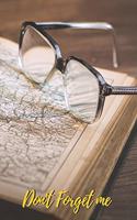 Don't Forget Me: Eye Glasses and The Vintage Map Book.Internet Password Logbook with alphabetical tabs.Personal Address of websites, usernames, passwords notebook/Jo