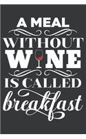 A Meal Without Wine Is Called Breakfast