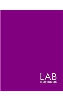 Lab Notebook: Chemistry Laboratory Notebook, Lab Notebook Ruled, Lab Notebook Graph, Student Lab Notebook, Minimalist Purple Cover(21 Lab Notebook)