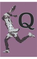 Q Monogram Initial Tennis Journal
